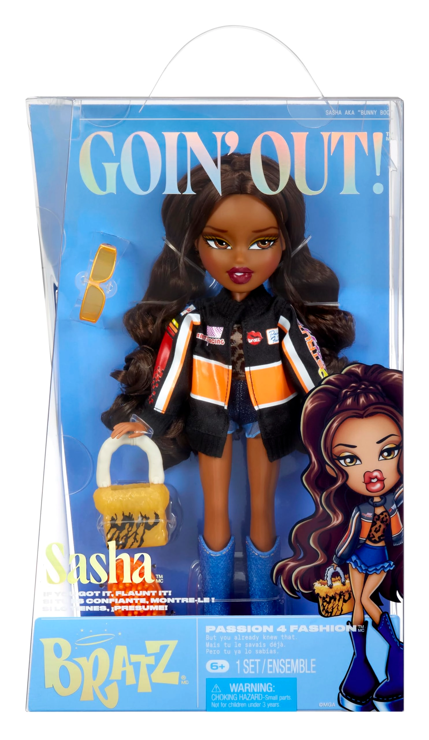 Sasha Fashion Doll - Alwayz 10 Accessories Poster Ages 6+