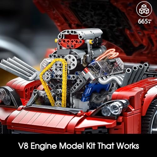 V8 Engine Model Kit Motor Skills - 16 years+ 670 pieces