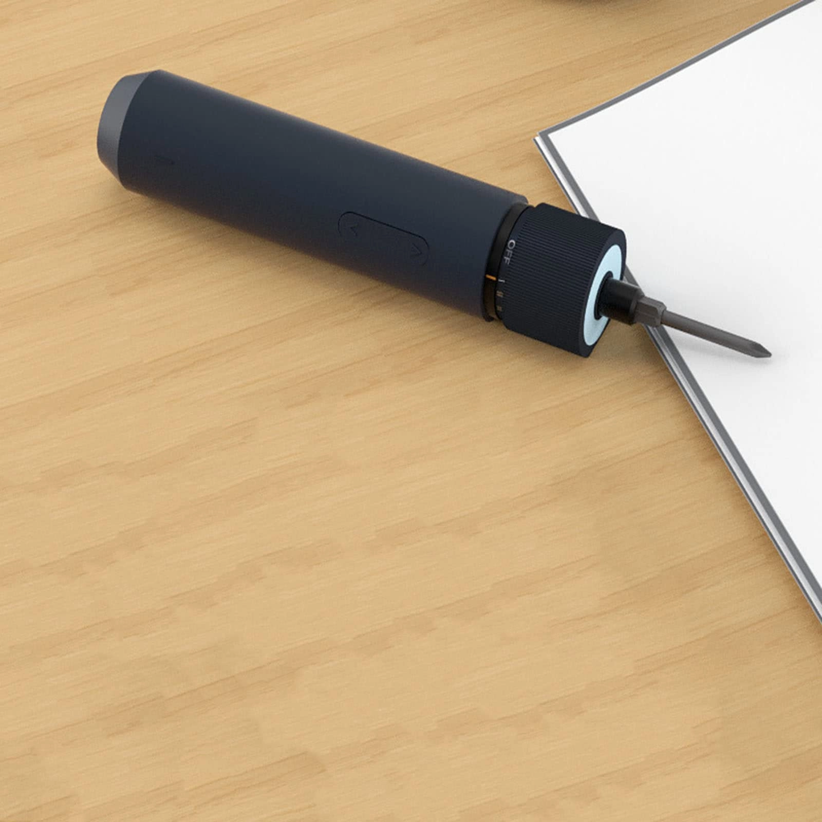 QBREZA Portable One-Button Brushless Impact Lithium Electric Drill - 1200ma