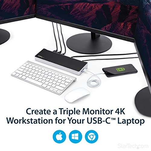 USB-C Triple Monitor Docking Station - USB-C MacBook Pro / Air M1 M2 M3 M4 & Windows