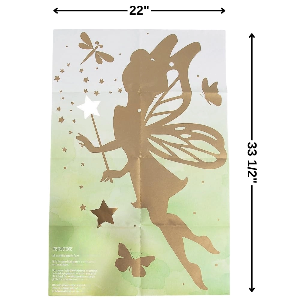 Pin The Wand on The Fairy Game - English 4 Pieces