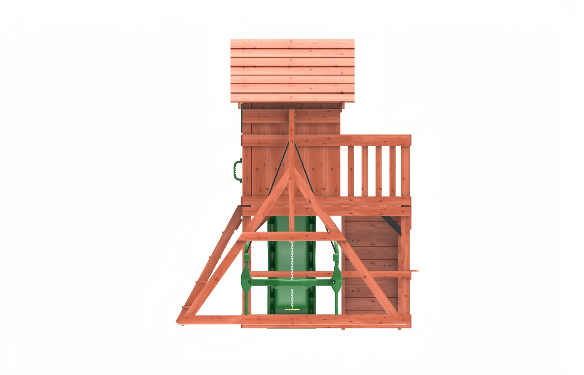 Playful peaks Swing Set - 18 L x 8 W x 10 H ft 2-12 years