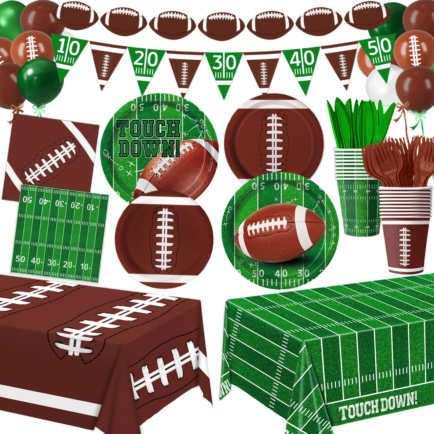 linhaxm Sports Birthday Party Decorations - 191 PCS Birthday