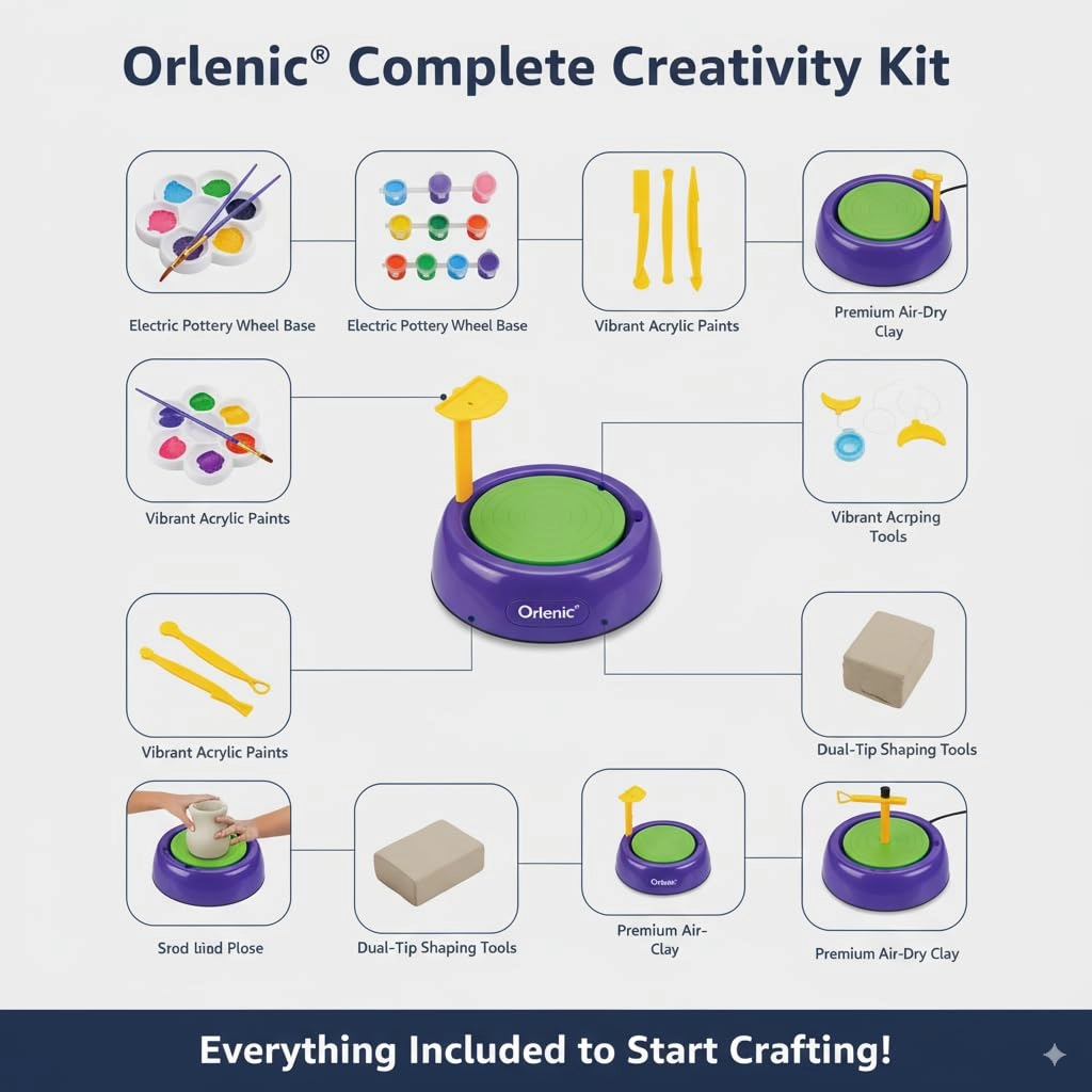 Battery Operated Pottery Wheel - 800 g