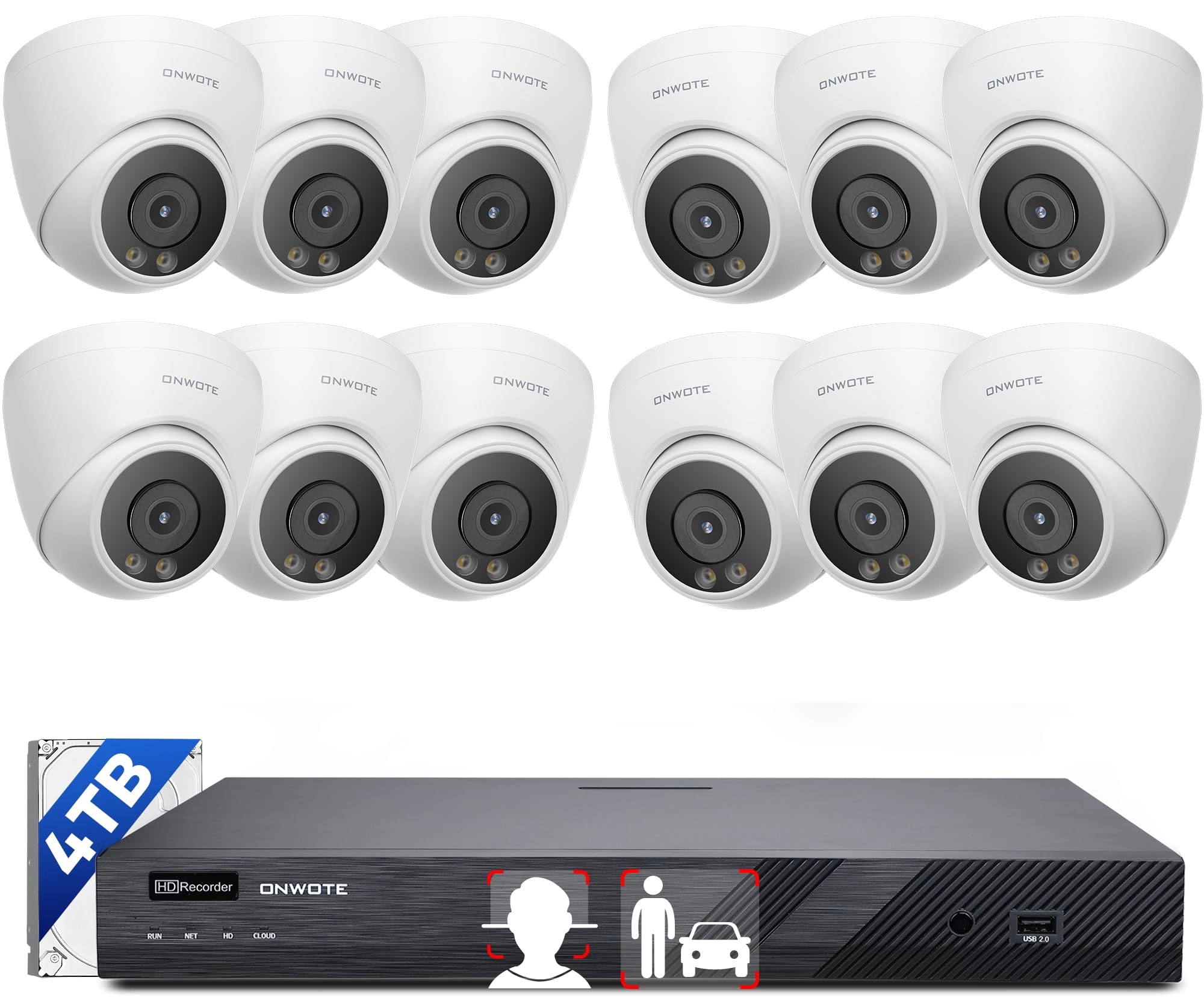 NVR PoE Security Camera System - 16 Channel
