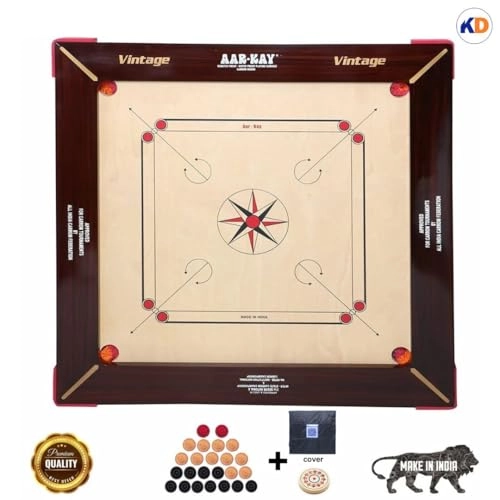 Golden Carrom Board