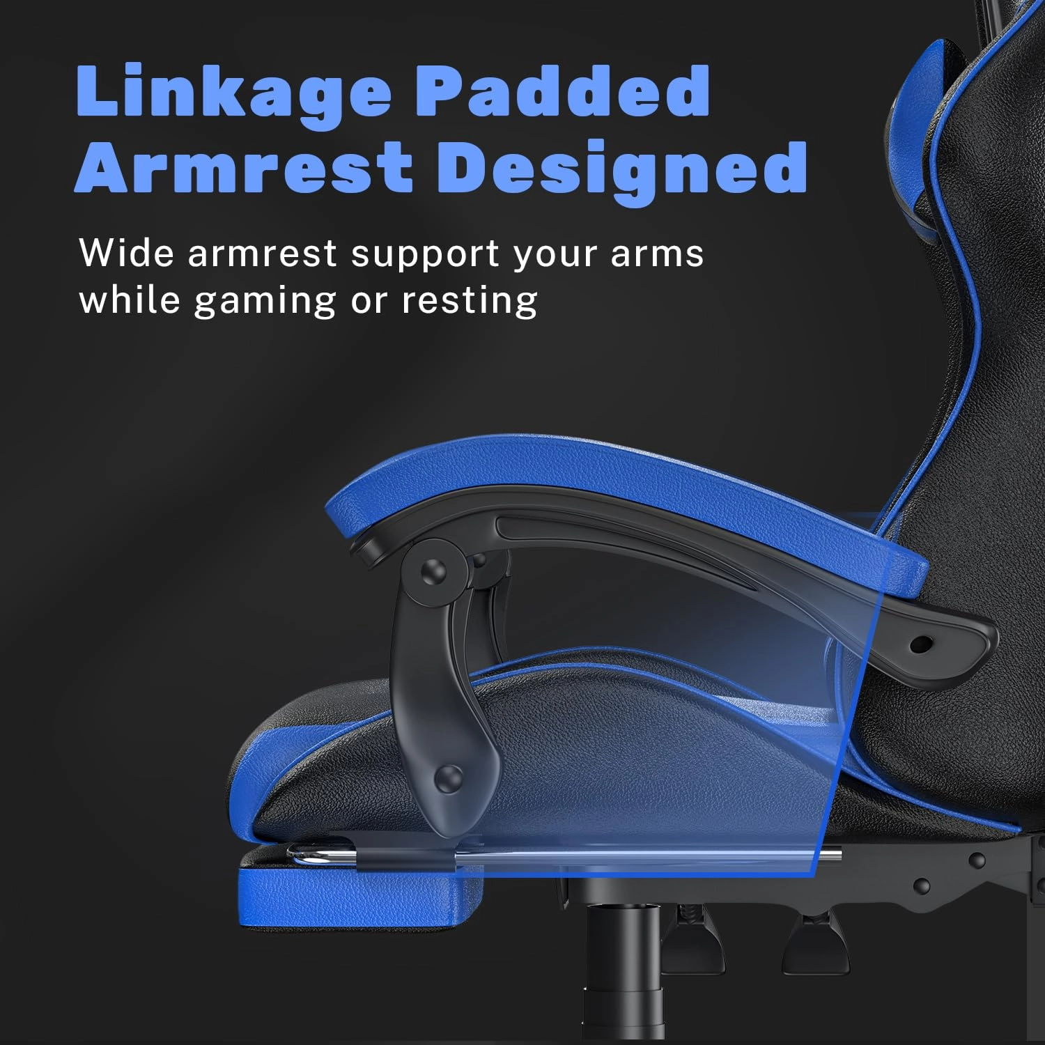 gaming chair - Red With Footrest