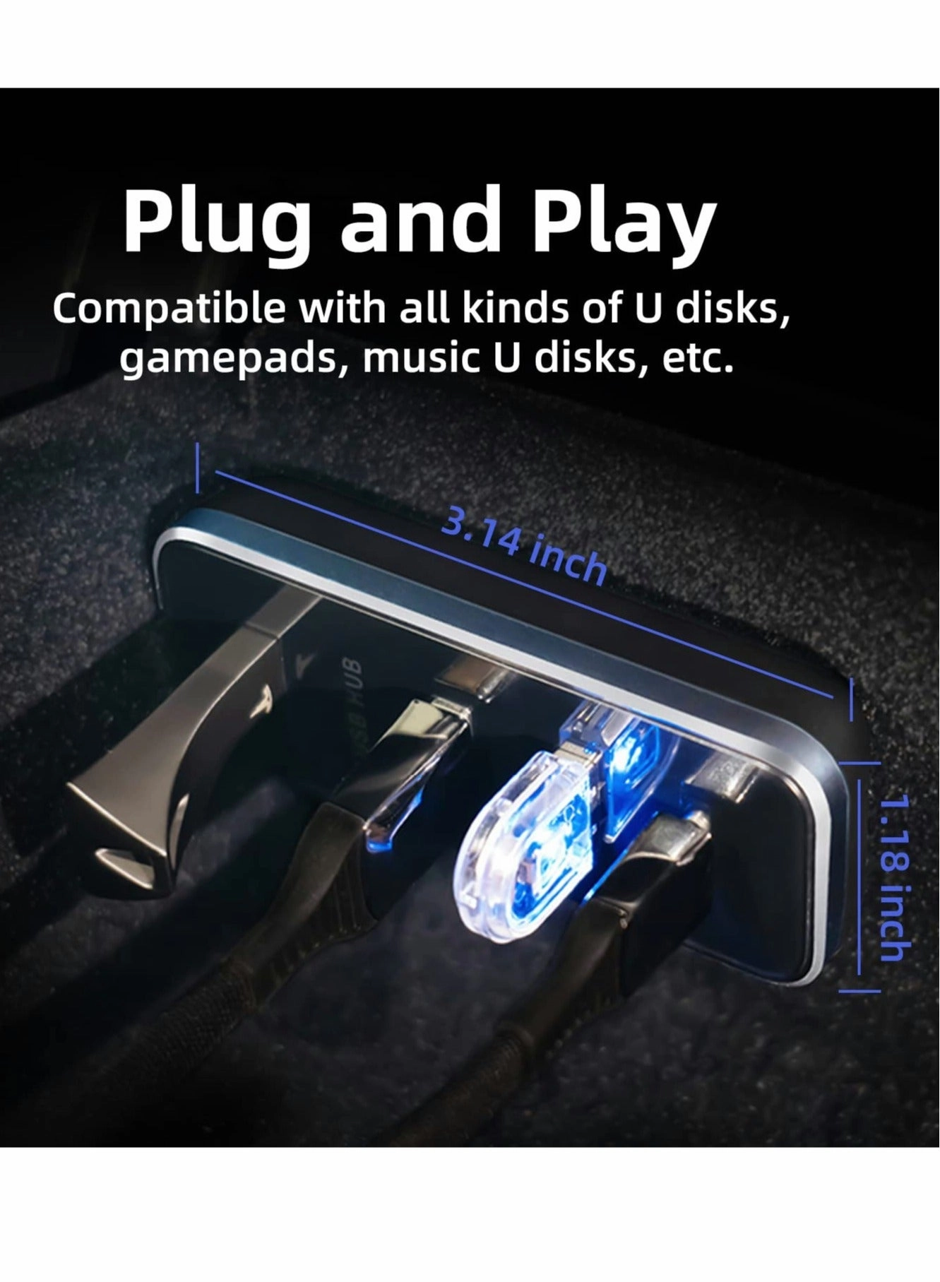 Glovebox USB Hub - USB 3.0 Tesla Model 3 and Model Y