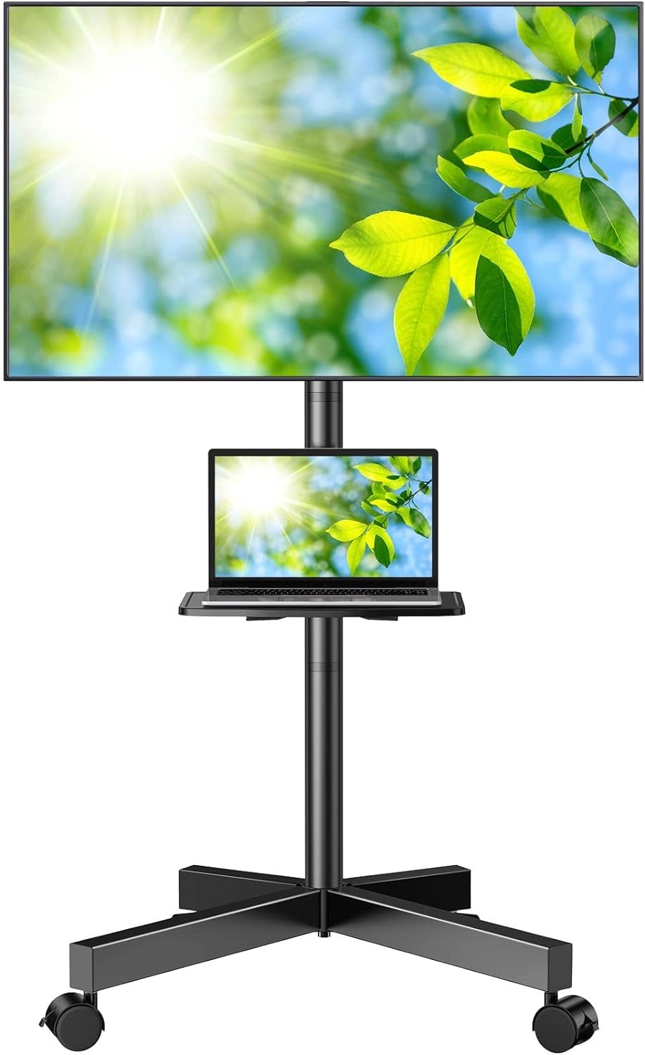 PERLESMITH Mobile TV Stand - 88Lbs 23" to 60"