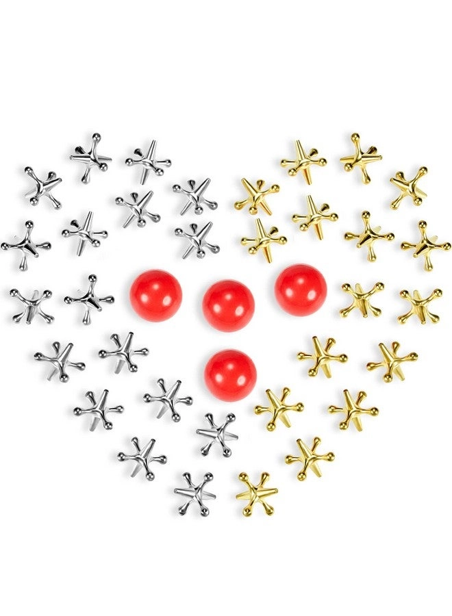 Gejoy Metal Jacks - 4 Set 40 Pieces