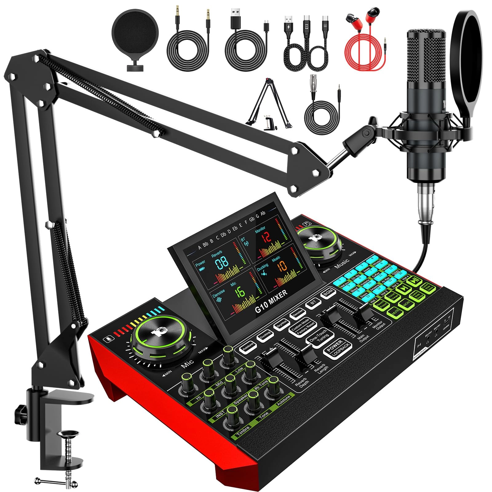 tenlamp G10 - 2 channels + MIC(P15) - 3.5mm