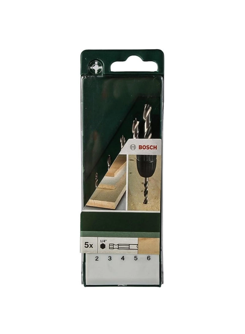 Bosch Brad Point Wood Drill Bit Set - 5 piece(s)