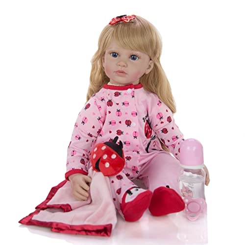 Rebirth Baby Doll - 48cm/58cm Silicone Limbs Cloth Body Panda Clothes Gift Set