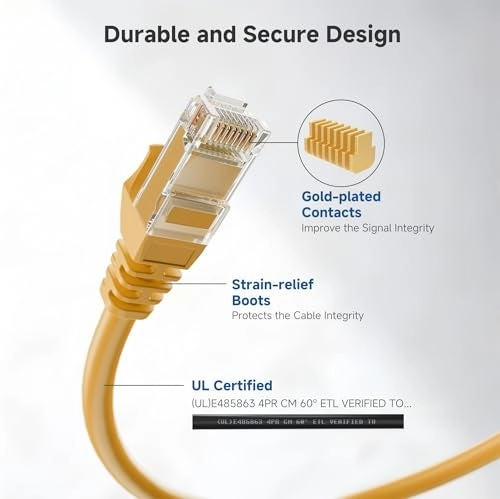 Cat 6 Ethernet Cable - 10ft Pack