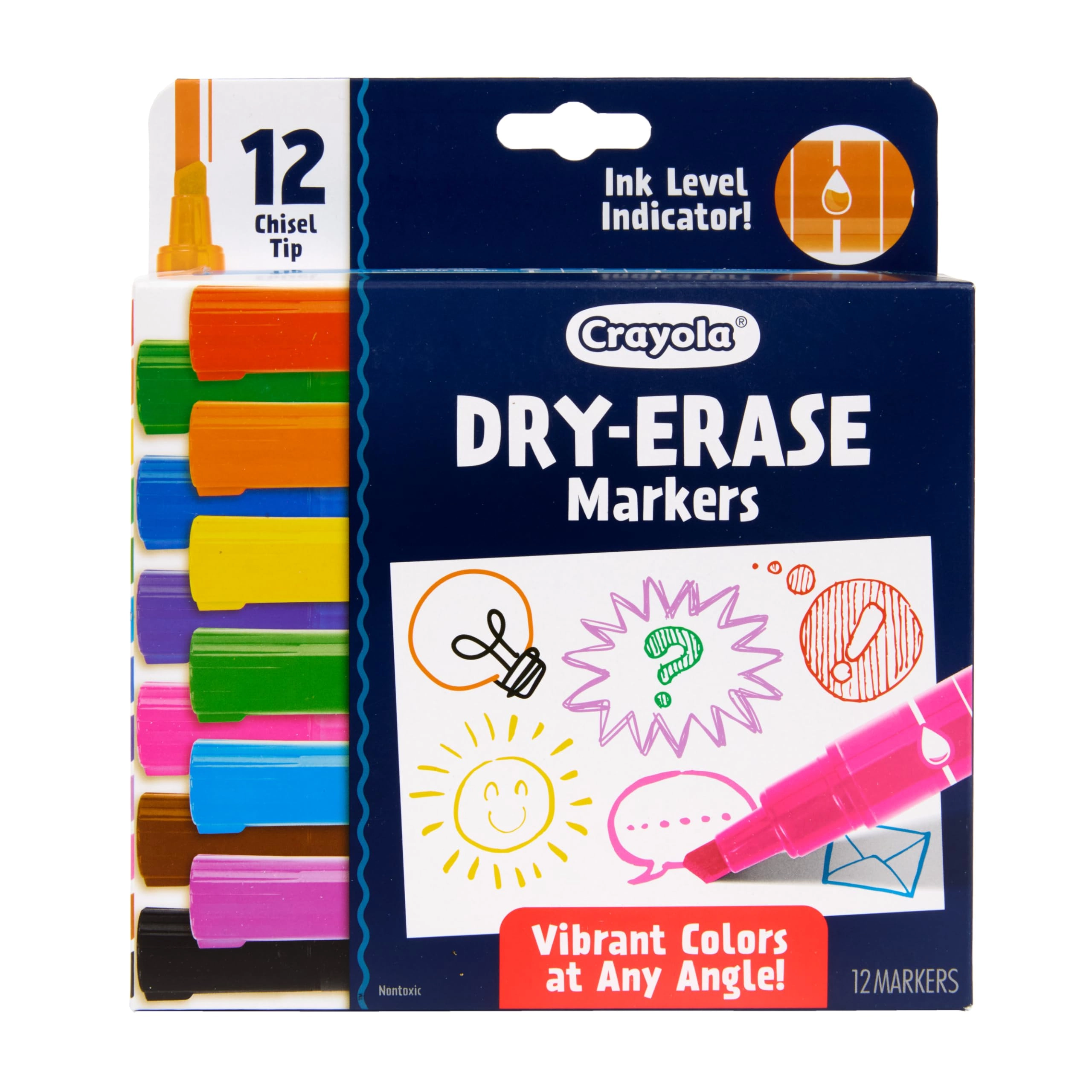 Take Note Dry Erase Markers - Multi-Colors Chisel Tip