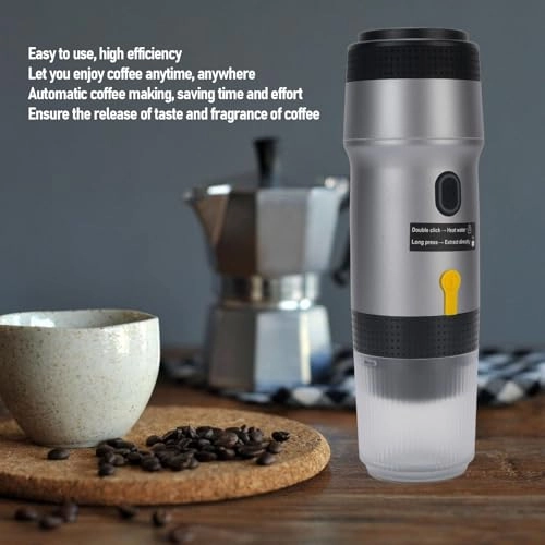 Portable Coffee Machine - 80ml capsule or powder
