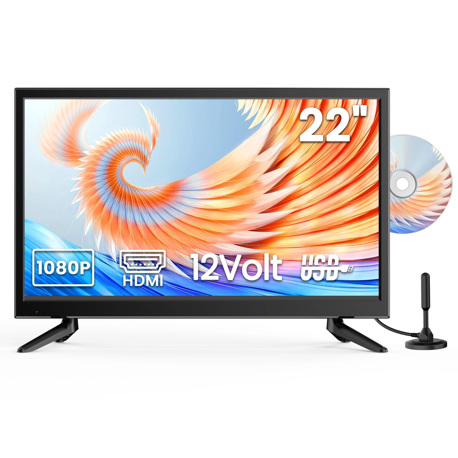 Desobry TV2252B1 - 1080p 22 Inches
