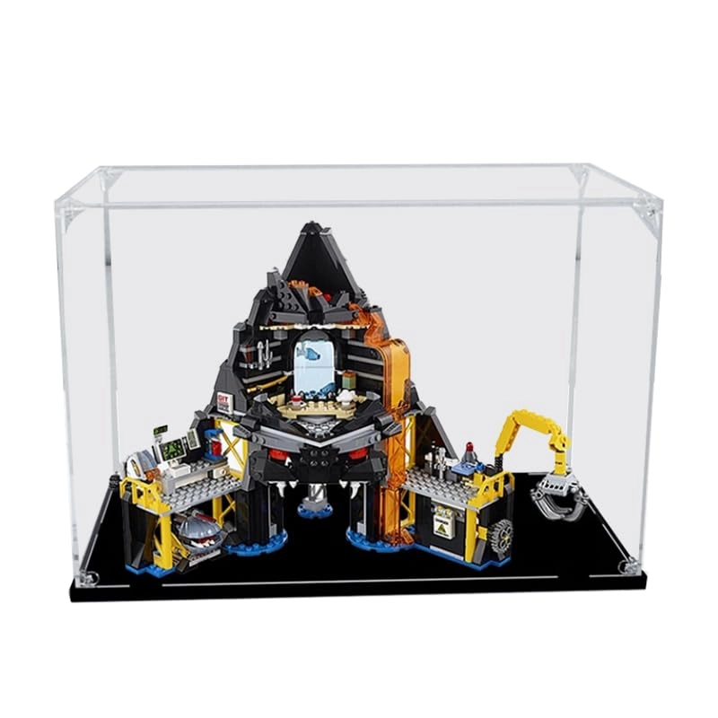 HCAEIOFJ LegoNinjago Display Case (70631) - Clear Acrylic Walnut Bottom
