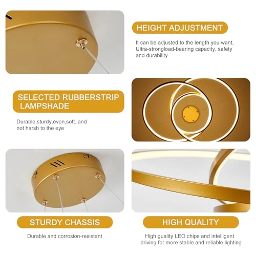 Modern LED Chandelier - 59 inches/150cm 15.7 inches/40cm