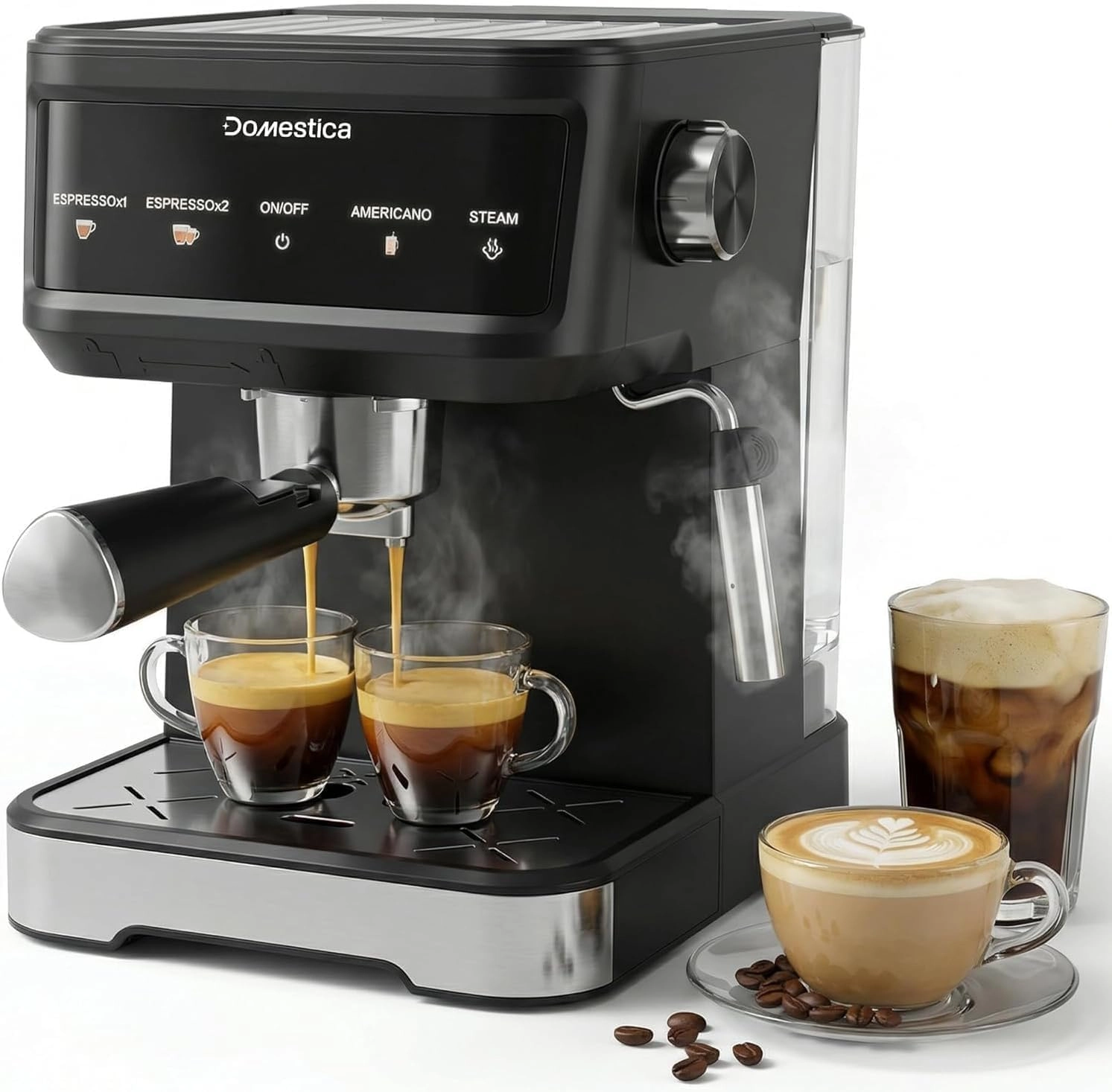 Brewcraft Pro - 20 Bar Smart Touch Milk Frother