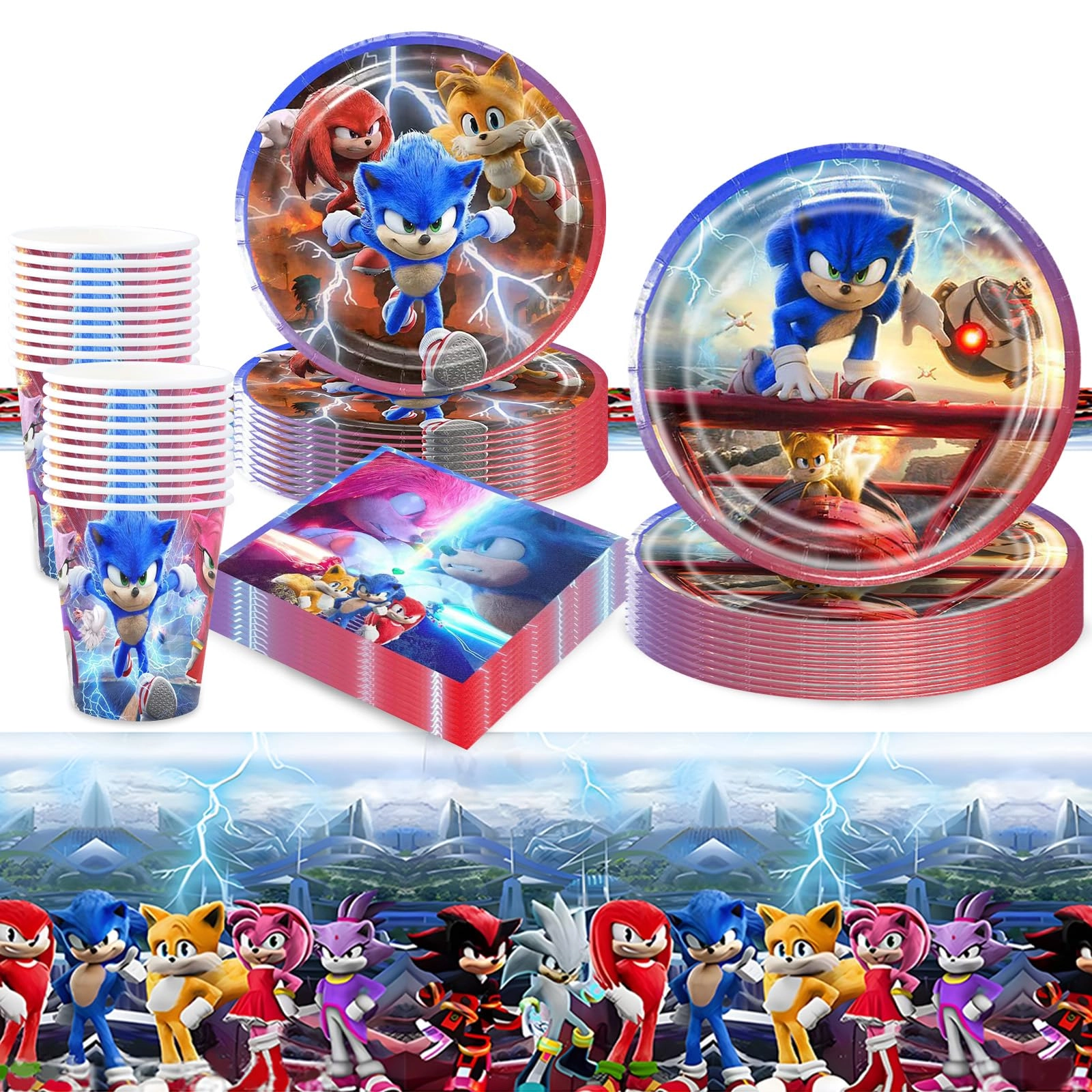 Party Tableware Set - 81Pcs Birthday