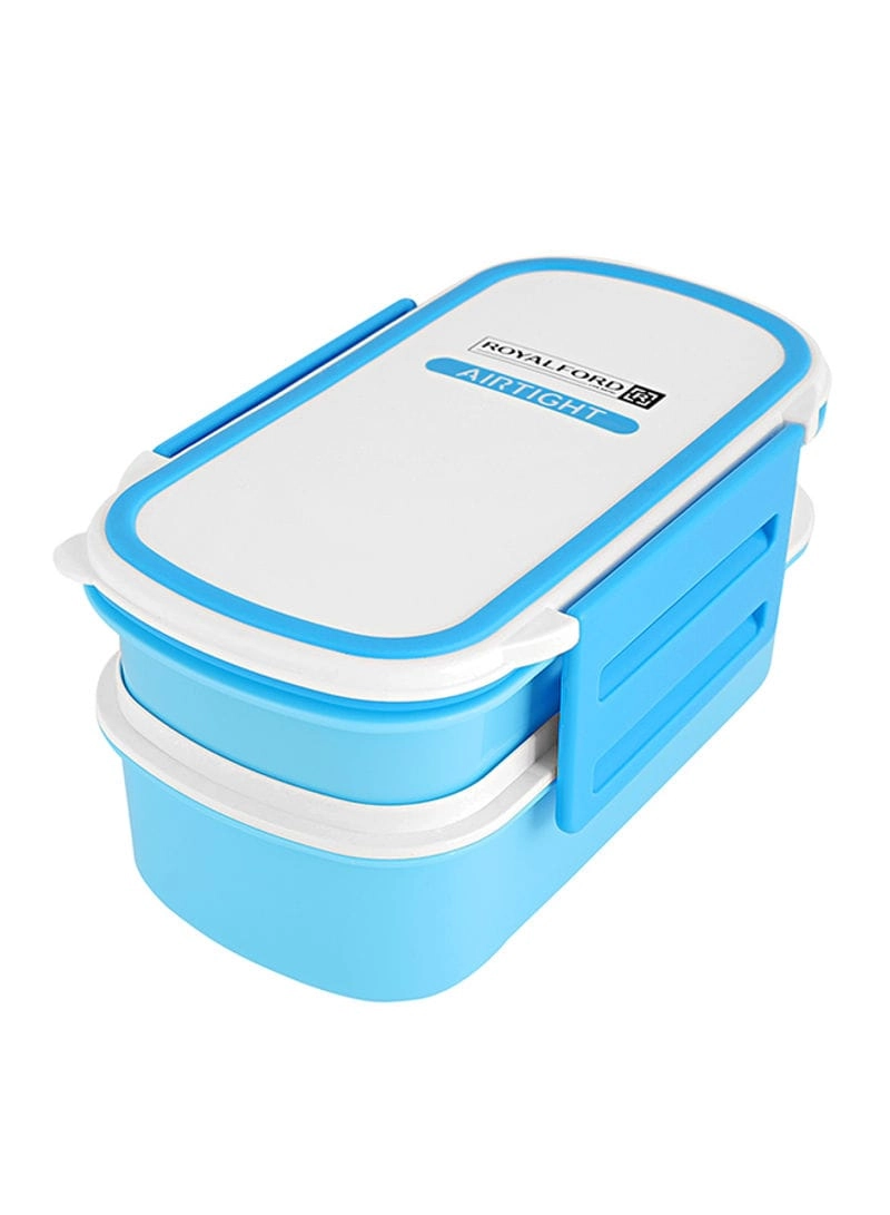Air Tight Lunch Box - Blue/White standard