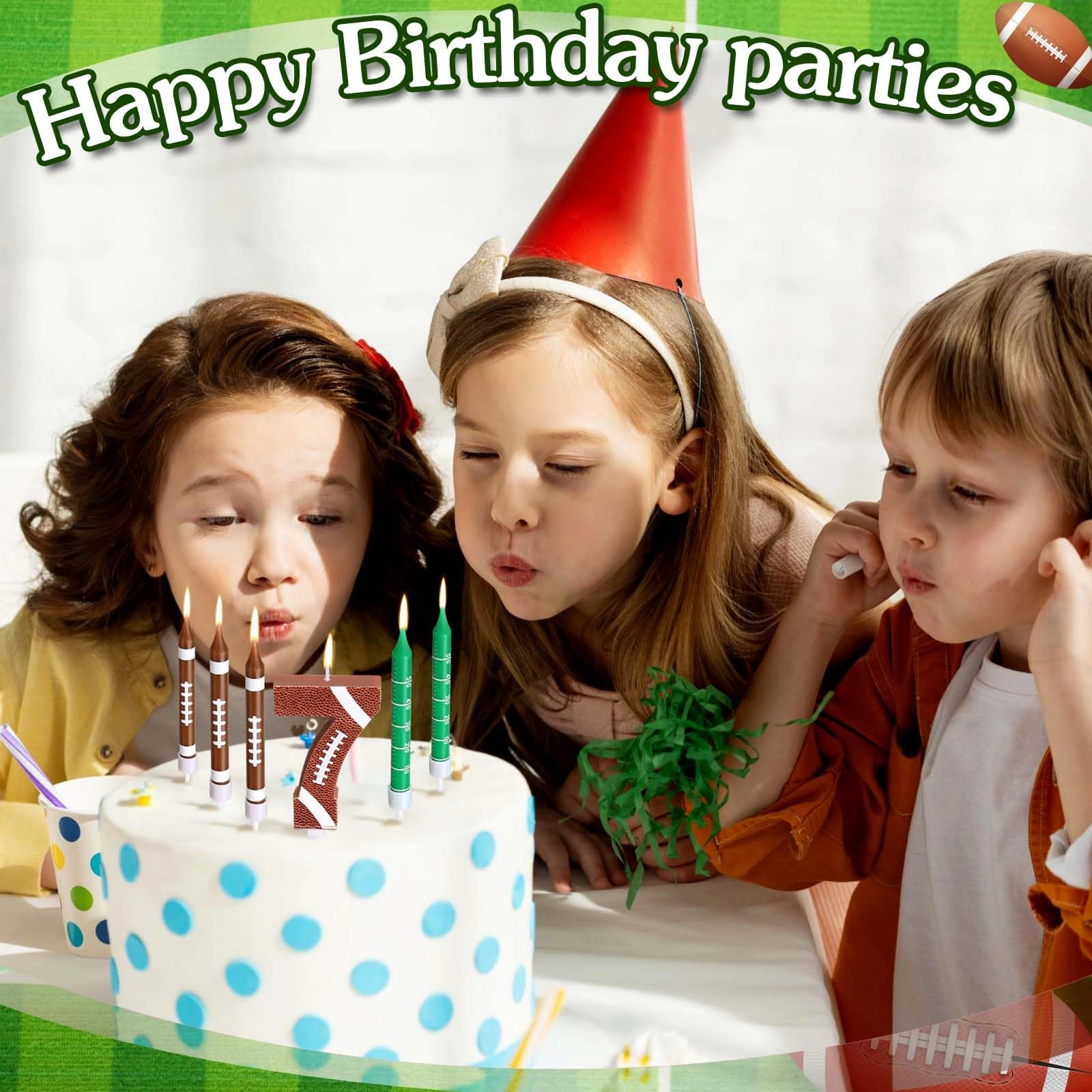 11 PCS Football Birthday Candles