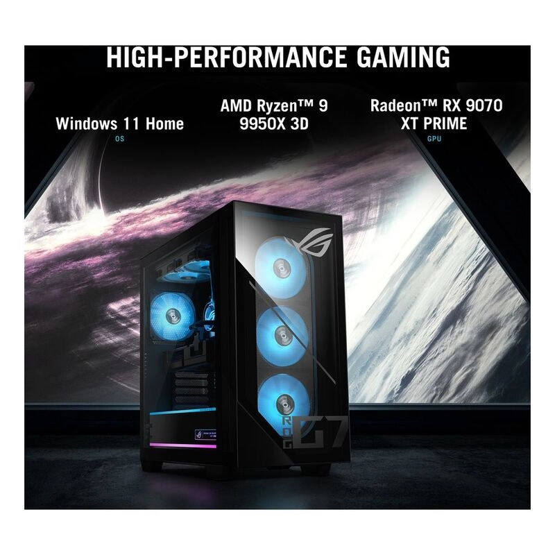 Tower 2025 GM700TZ-R9950X009W AMD Ryzen 9-9950X 64GB AMD Radeon RX 9070 2TB