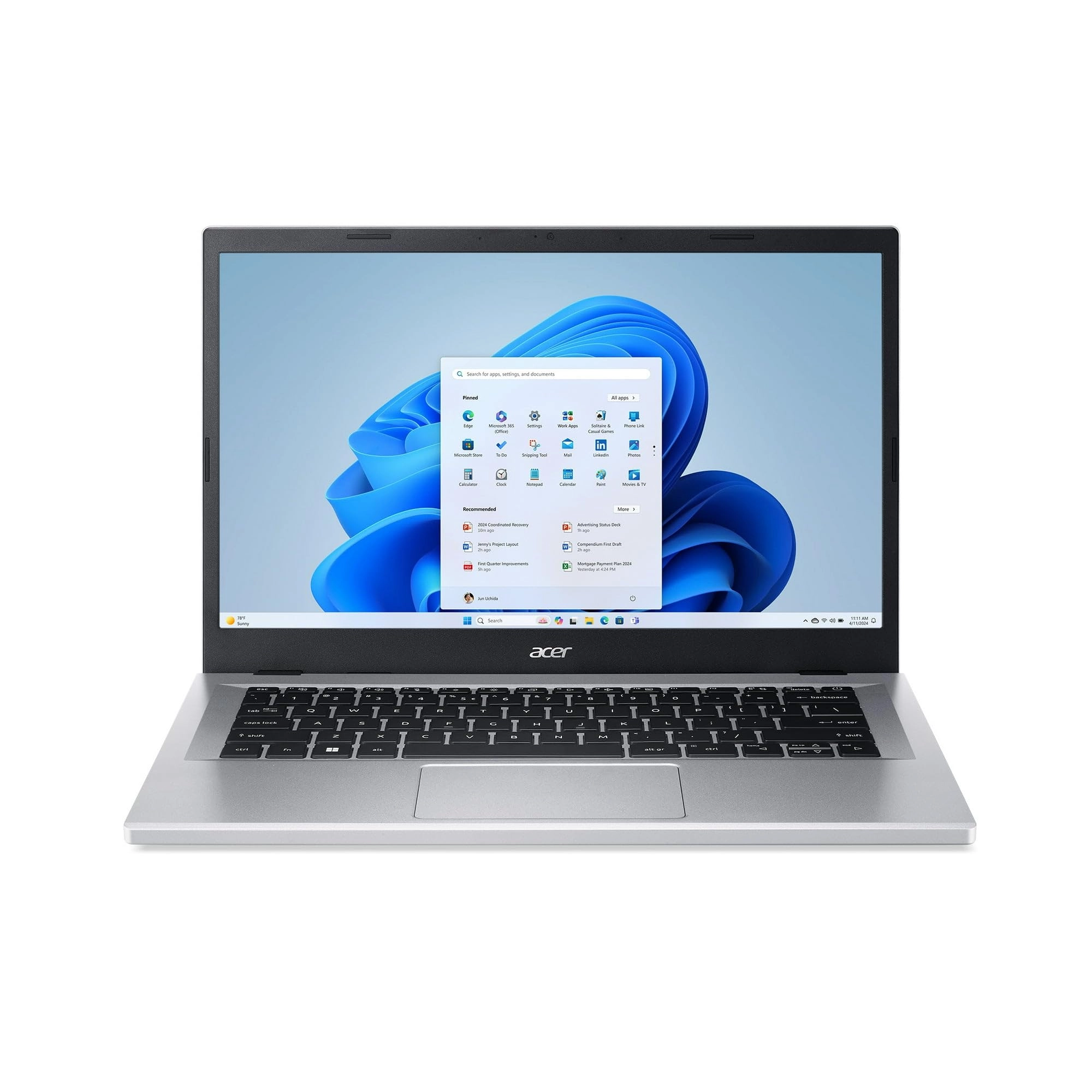Aspire 3 Spin 14 A3SP14 - 14'' Celeron-N100 4GB DDR5 128GB SSD