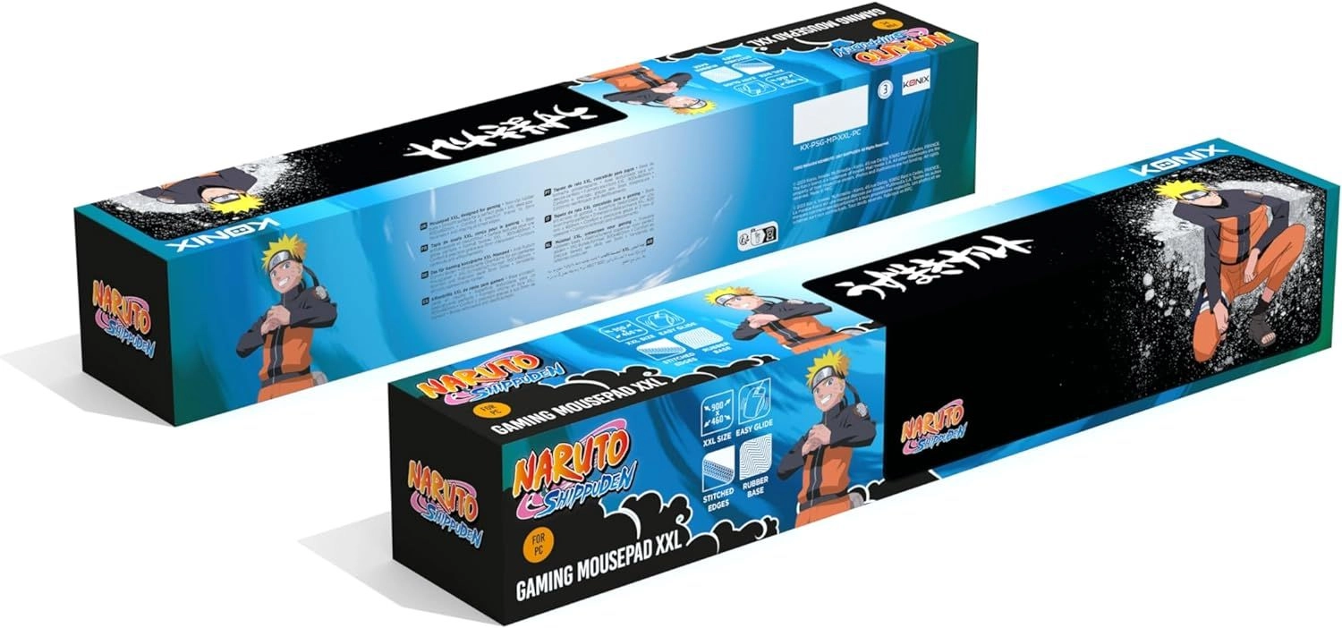 Naruto XXL Office Mouse Pad Black - 90x46 cm