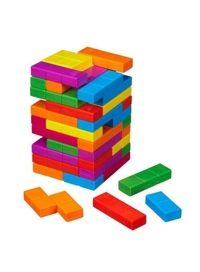 PLUSPOINT Tetris Stacking Colourfull Blocks - English Ages 6 to 96