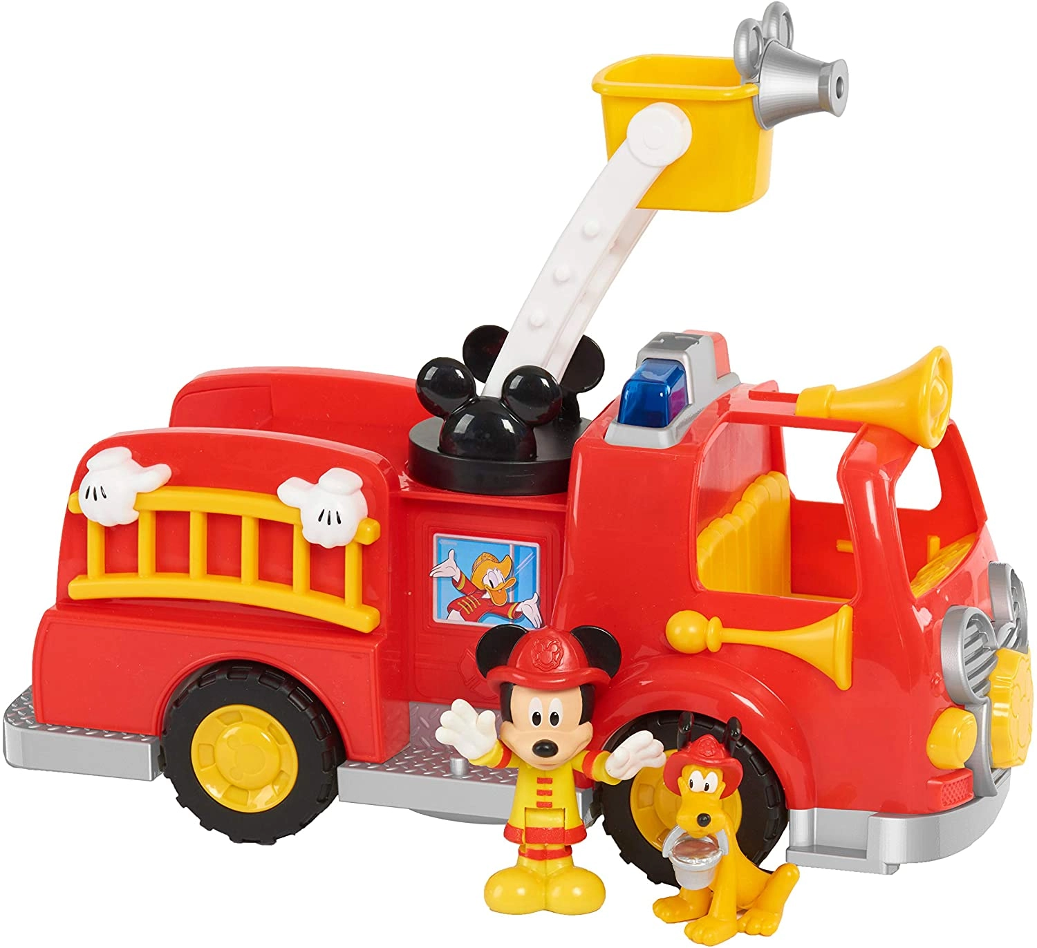 PLAY BOX TOYS TRADING Helping Hands Fire Engine - Lights and Sounds Includes Mickey and Pluto