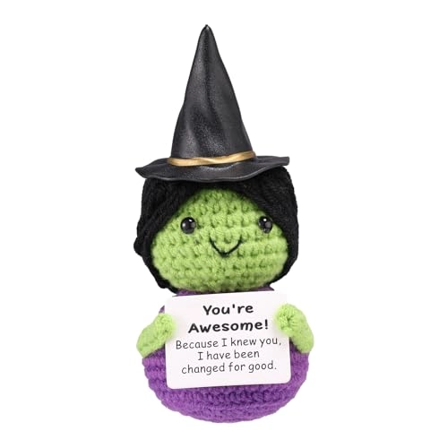 Crochet Witch Doll - 5.5 Inch Wool Hat