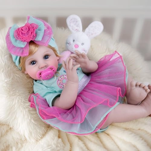 Reborn Baby Doll - 22 inch Vinyl Girl Ages 3+