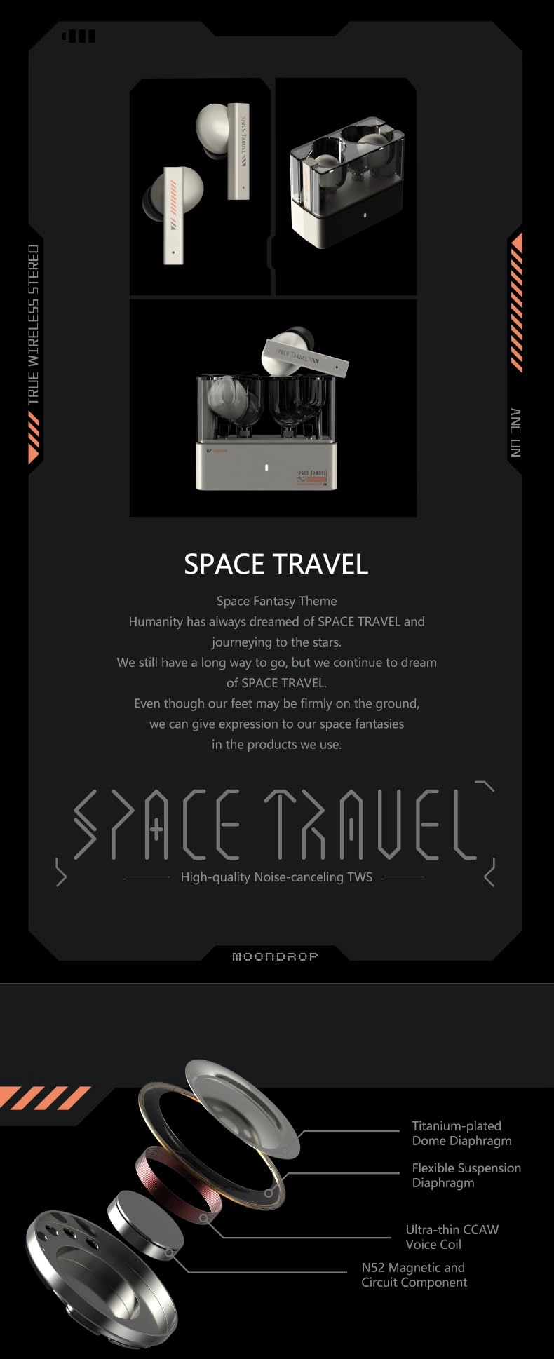 Space Travel Wireless Earbud