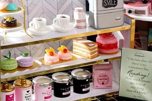DIY Miniature Dollhouse Kit - Book Cafe 1:24 Scale
