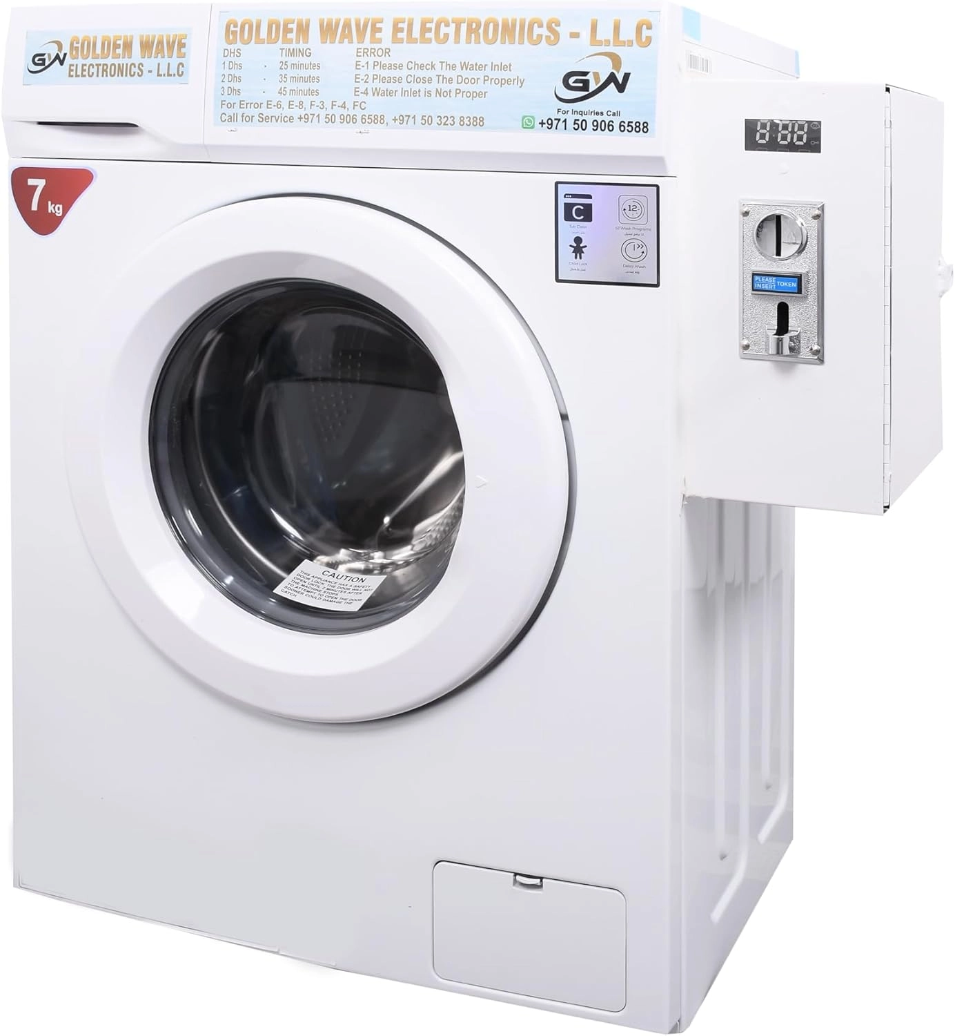 Coin operated washing machine