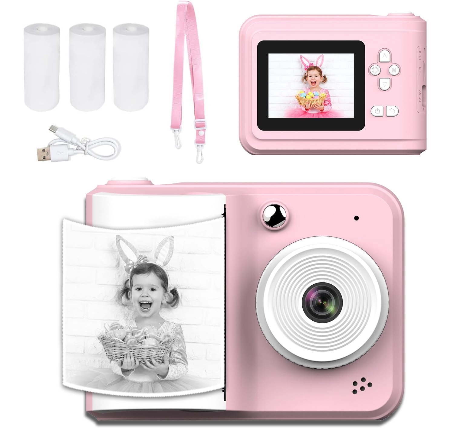 Instant Print Camera - 24MP 1080P 2.4in