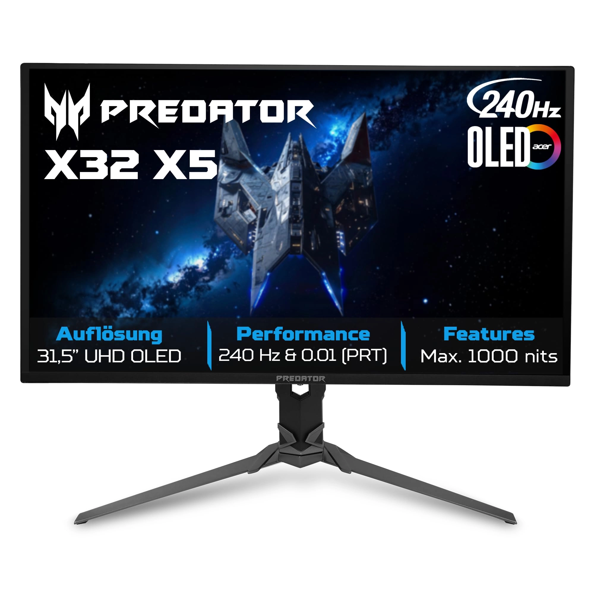 Acer Predator X32X5 - Predator X32X5bmiiphuzx 31.5 inch 3840 x 2160