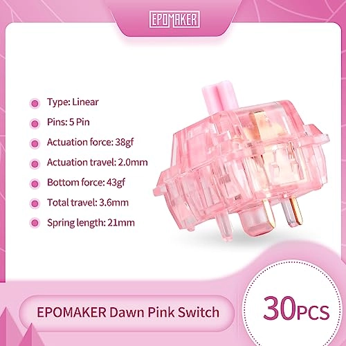 Dawn Pink Switch - 30 Pieces