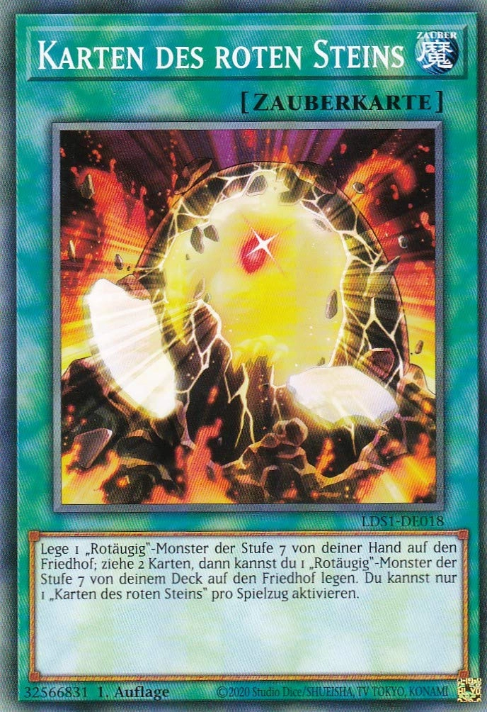 TCG Toys Yugioh Cards of the Red Stone LDS1-DE018 - German
