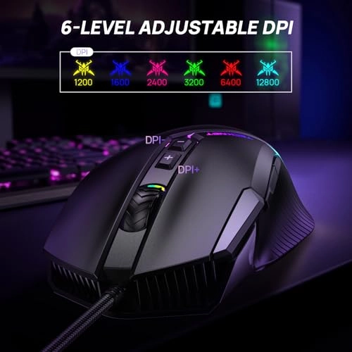 Ergonomic Gaming Mouse - Wired