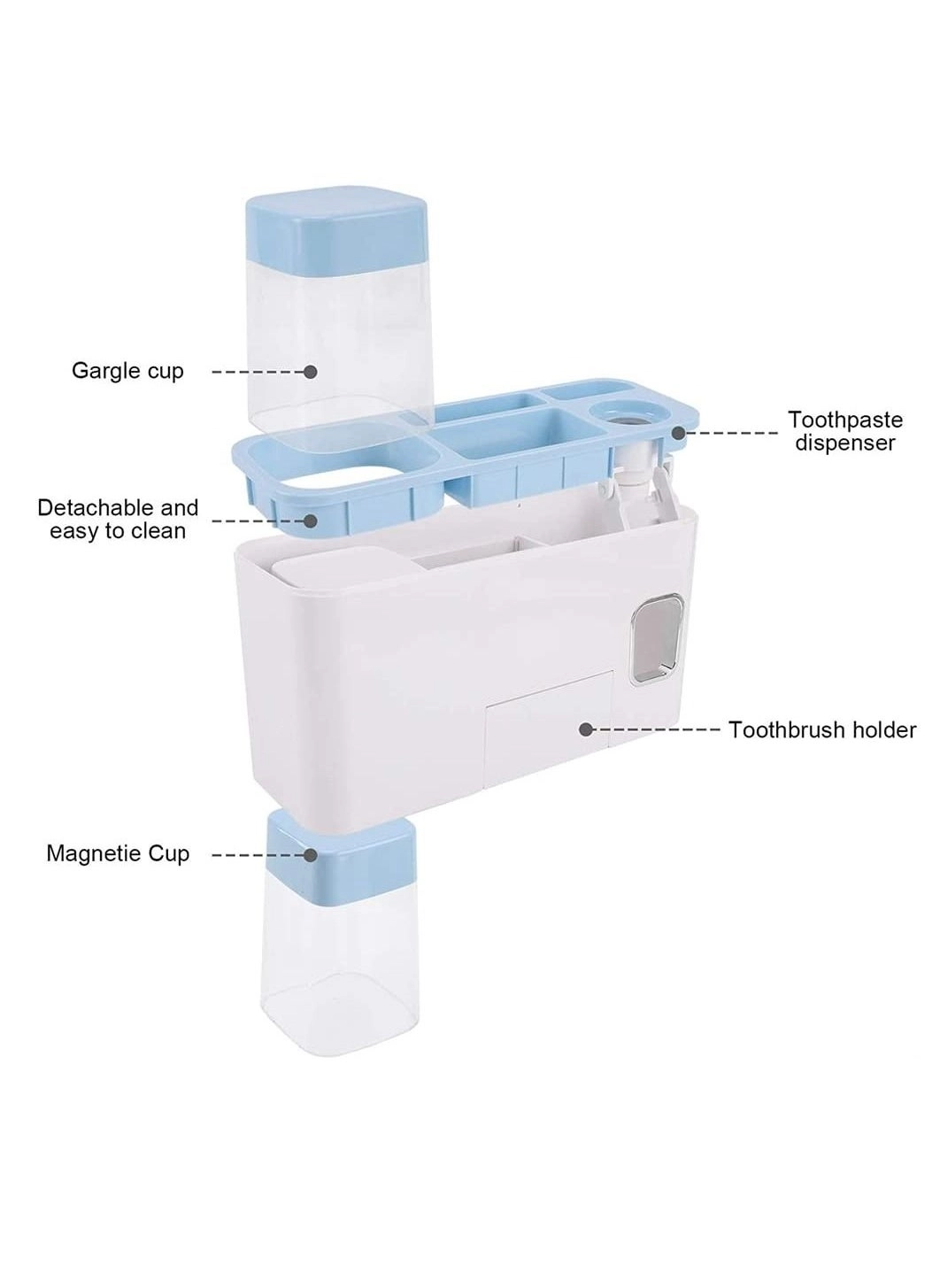 Toothbrush Holder - 4 Wall Mounted