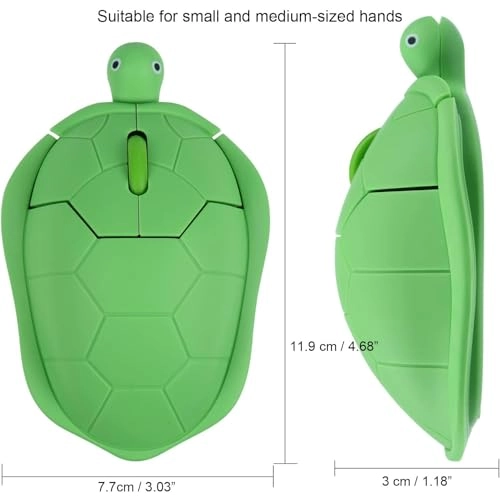 Turtle Shaped Wireless Mouse - 2.4G