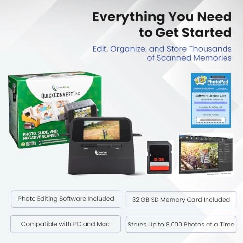 QuickConvert 2.0 - 14 MP Photo, Slide, and Negative Scanner