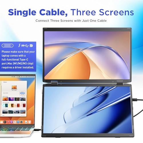 Laptop Screen Extender - 15.6'' 1080P USB C