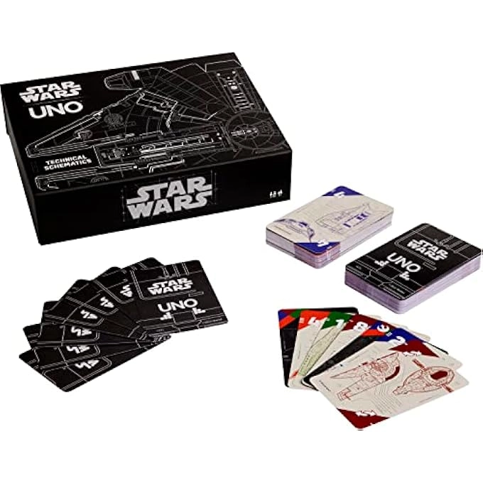 rayihni UNO STAR WARS TECHNICAL SCHEMATICS - Card Game