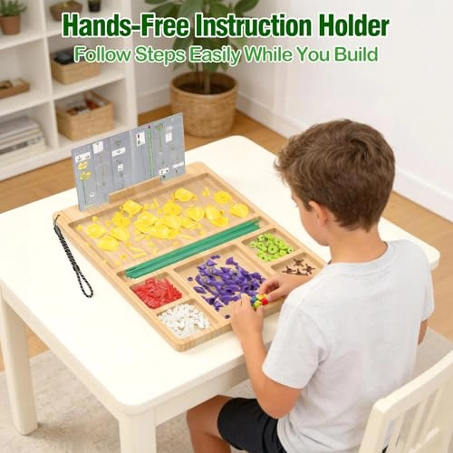 Building Baseplate Table Tray for LEGO - Wood