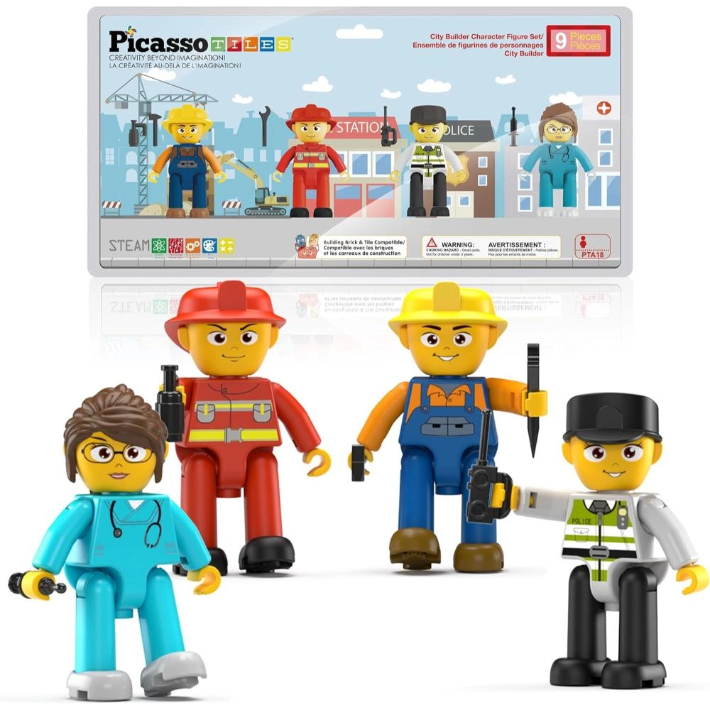 PicassoTiles City Builder Character Figures