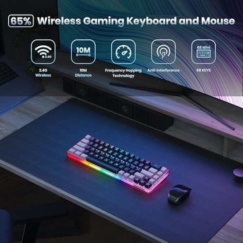 Wireless Gaming Keyboard-KB - 2.4G Wireless
